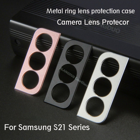 Protector de pantalla de cámara para Samsung Galaxy S21 Plus, funda de Metal para lente, anillo de parachoques para samsung S21 Ultra ► Foto 1/6