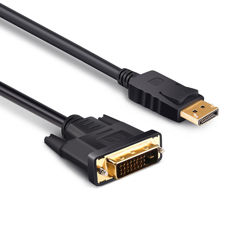 DP Display Puerto Displayport a DVI cable 1,8 m 1 m 3 M para HP Dell Lenovo Asus PC portátil (conductor de cobre foling + AL trenzado) ► Foto 1/6