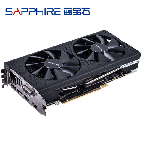 Tarjeta gráfica rx 570 sapphire/nitro, Juegos de pc ordenador GDDR5 para AMD Radeon RX570, 4GB, placa de vídeo, gpu, DVI, segunda mano ► Foto 1/5