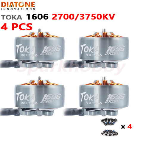 Diatone-Motor MAMBA TOKA 1606 2700KV 3750KV 3100KV 4300KV 3-6S 1,5mm diámetro del eje 3 pulgadas ~ 4 pulgadas utilería para Dron de carreras con visión en primera persona ► Foto 1/6