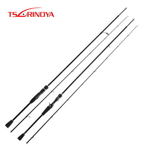 TSURINOYA-caña de pescar giratoria WOLF Baitcasting, 1,98/2,09/2,2/2,28 m, línea de potencia ML, Wt 4-12lb, señuelo, Wt 3-20g, 2 uds. ► Foto 1/6