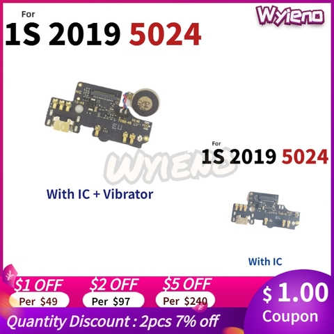 Wyieno para Alcatel 1S 2022 de 5024 5024D 5024Y 5024K puerto de carga de estación USB macho Placa de cargador con Cable de micrófono de la Junta ► Foto 1/2