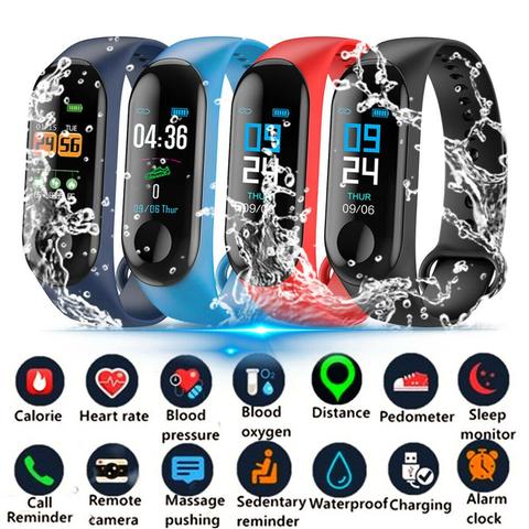 Reloj inteligente Multicolor para hombre, pulsera deportiva a la moda, con pantalla táctil, Monitor de ritmo cardíaco y presión arterial ► Foto 1/6