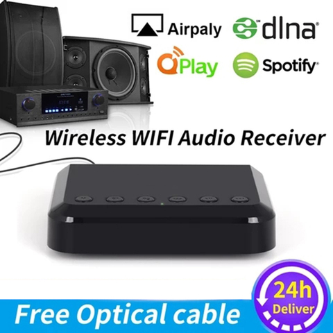 Adaptador de música inalámbrico WR320 Airplay DLNA, receptor de Audio inalámbrico multihabitación con WIFI para altavoces HiFi tradicionales, Spotify ► Foto 1/6