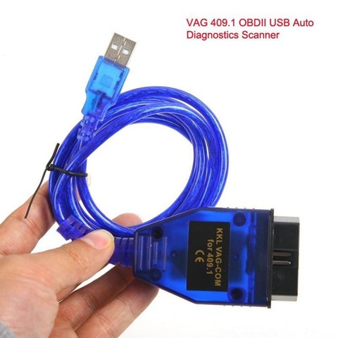 2022 OBD2 Cable USB VAG-COM KKL 409,1 herramienta de escaneo automático para herramientas de diagnóstico de asiento nuevo ► Foto 1/4