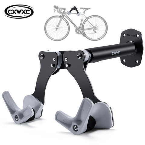 CXWXC-soporte de pared para bicicleta, estante de almacenamiento interior para bicicletas de montaña y carretera, colgador de pared ajustable para estacionamiento ► Foto 1/6