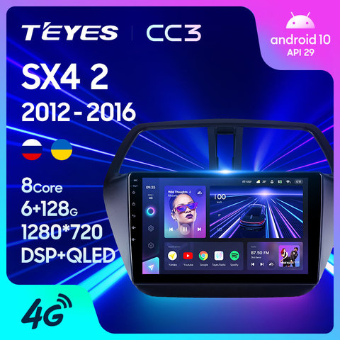 TEYES-Radio Multimedia CC3 con GPS para coche, Radio con reproductor, navegador estéreo, android 10, No 2din, 2 Din, para Suzuki SX4 2 S-Cross ► Foto 1/6