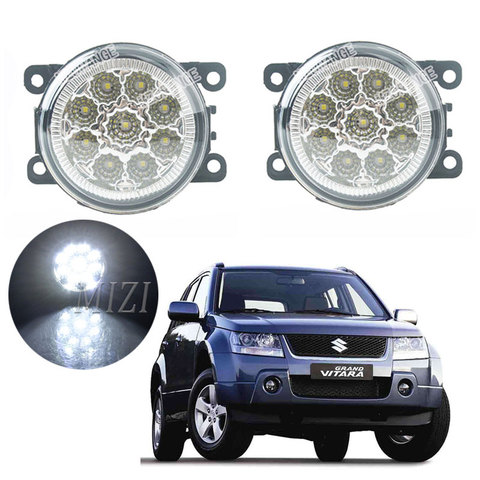 Para SUZUKI JIMNY FJ 1998-2015 Grand Vitara 2 JT 2005-2015 parachoques delantero de alta luminosidad LED de niebla luces estilo blanco lámparas ► Foto 1/6