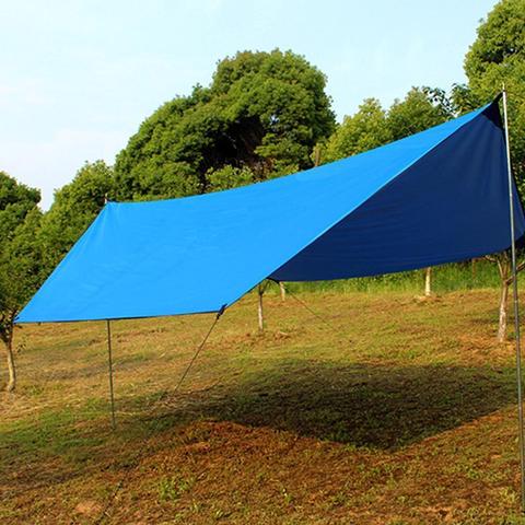 Toldo grande para exteriores, sombrilla para playa, tienda de campaña, impermeable, estera a prueba de humedad, dosel triangular, accesorios de acampada ► Foto 1/6