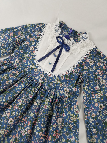 Vestidos de princesa con flores para niñas pequeñas, ropa de algodón de manga larga con flores, para otoño y primavera, 2022 ► Foto 1/6