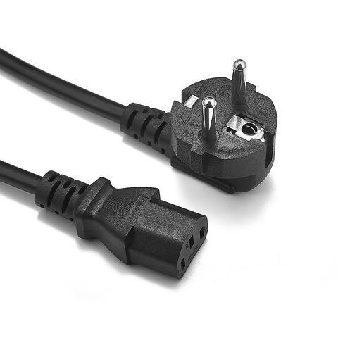 Cable de extensión de alimentación de la UE, 1,5 m, 5 pies, 1,8 m, 6 pies, enchufe europeo, IEC C13, Cable de alimentación, para Dell, PC, Monitor, impresora, TV ► Foto 1/6