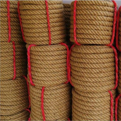 Cuerda de Yute Natural de cáñamo de cuerda de 14mm, 10m-50m, cordones trenzados, artesanal, decoración hecha a mano ► Foto 1/4