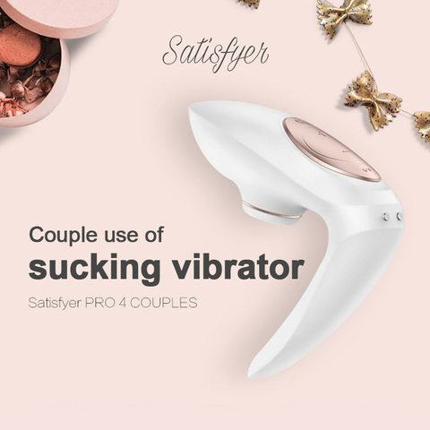 Satisfyer-vibrador de succión para parejas Pro 4, estimulador de punto G, Juguetes sexuales para mujer, estimulación del clítoris, recargable, Alemania ► Foto 1/6