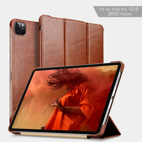 Funda de cuero genuino para nueva manzana iPad 12,9 Pro 2022 de negocios de alta calidad Flip funda para iPad Pro (pulgadas) 10,5 ► Foto 1/6