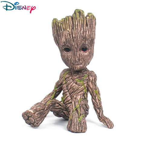 Figuras de acción de Groot de Marvel, juguetes de 6CM de Los Vengadores de Marvel, guardianes de la galaxia, Groot sentado ► Foto 1/6