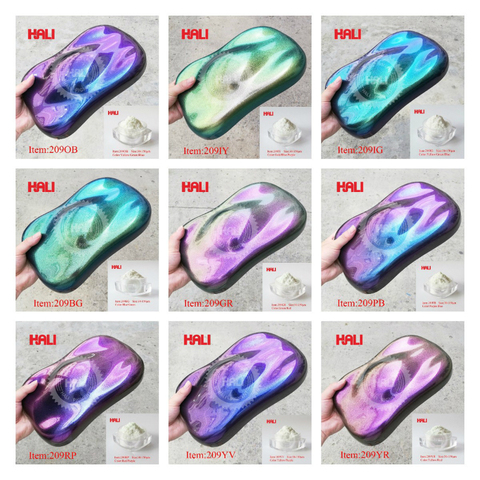 Pigmento de mica de perla camaleón flip powder pigmento de efecto cromado para pintura de coche, artículo: 209OB,1 lote = 10 gramos, envío gratis. ► Foto 1/6
