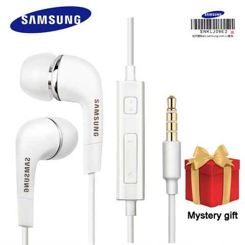 Auriculares originales de Samsung EHS64 con micrófono incorporado de 3,5mm, auriculares con cable para Smartphones con regalo gratuito ► Foto 1/6