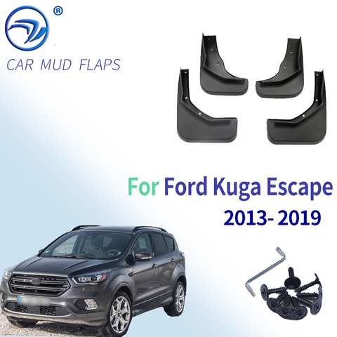 Juego de guardabarros delanteros y traseros para Ford Kuga, accesorio de protección contra salpicaduras, para Escape, 2013, 2014, 2015, 2016, 2017, 2022, 2022 ► Foto 1/6