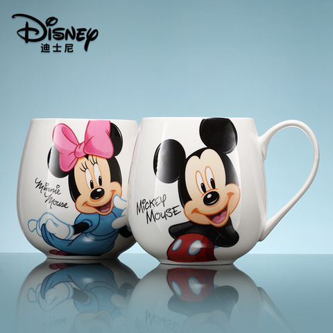 Disney-Taza de cerámica para el hogar tazón taza para niño, taza de leche para desayuno, creativa y sencilla ► Foto 1/6