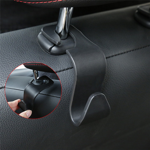 Asiento de coche universal Gancho trasero automoviles y Accesorios para automovil autos coche Interior Soporte de suspensión portátil Almacenamiento para bolsa de coche Monedero Decoración de tela Dropship ► Foto 1/6