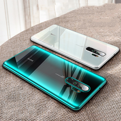 Para Xiaomi Red mi Note 8 Pro funda con revestimiento láser TPU blando de lujo funda transparente Xio mi Xiaomi mi Red mi Note 8 T 8 T Note8 8A ► Foto 1/6