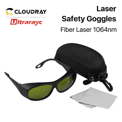 Ultrarayc-gafas protectoras de seguridad láser, 1064nm, estilo C 850nm-1300nm, para láser de fibra YAG DPSS ► Foto 1/5