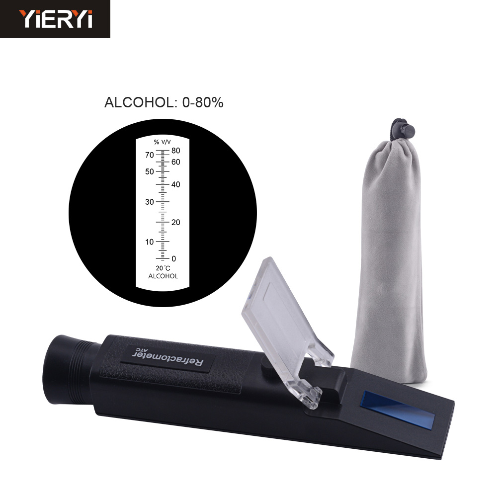 Licor Tools Nuevo de 0-80% de Alcohol refractómetro licor concentración destilada ...