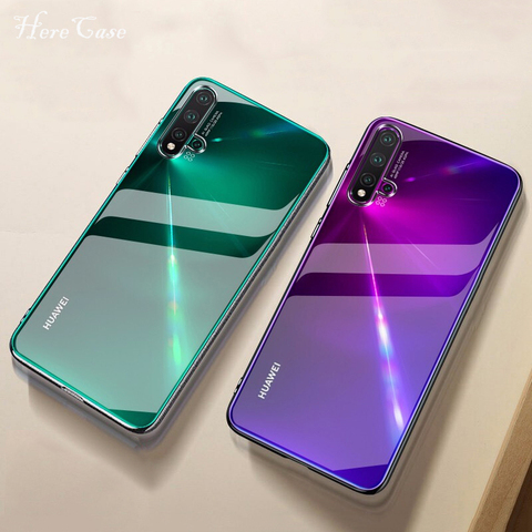 Para Huawei Nova 5 caso Slim cristal transparente de silicona TPU claro y suave de la caja del teléfono de la contraportada para Huawei Nova 5I 5 Pro 3 6 ► Foto 1/6