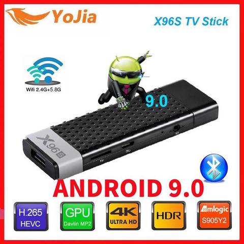 Smart TV Stick Android 9,0 caja de TV X96S Amlogic S905Y2 DDR3 4GB 32GB X96 Mini PC 5G WiFi BT 4,2 TV Dongle 4K reproductor de medios ► Foto 1/5