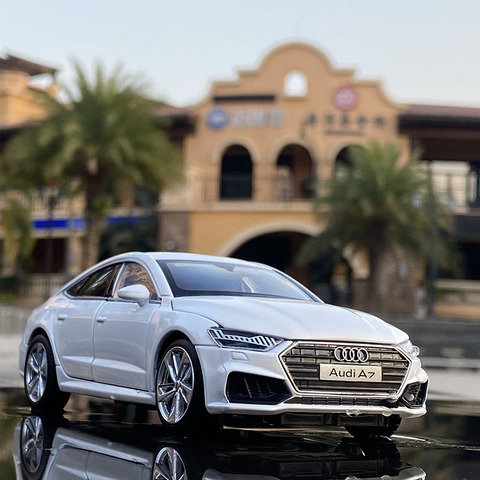 1:32 AUDI A7 simulación coche modelo Diecast coche de juguete 6Doors-Opened sonidos y luces, para la recogida de los niños del cumpleaños regalos ► Foto 1/5