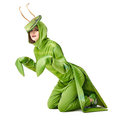 Umorden-disfraces de Halloween para hombre y mujer, disfraz de Mantis verde, para actuación de insectos, Fantasia, Purim ► Foto 1/5
