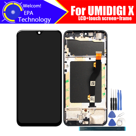 Pantalla LCD umidigi-x de 6,35 pulgadas, Digitalizador de pantalla táctil, montaje de marco, 100% Original, digitalizador táctil para UMIDIGI X ► Foto 1/6