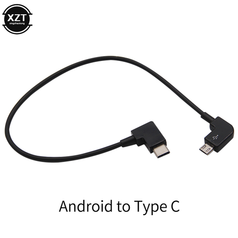 25CM OTG Cable de datos para el DJI Mavic Pro aire chispa Mavic 2 Zoom Drone tipo-C Adaptador Micro USB conector para Tablet teléfono ► Foto 1/2