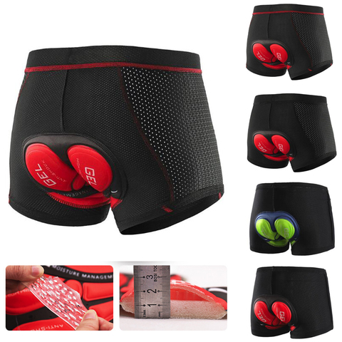 Top mejorado de ropa interior 5D de Gel para ciclismo, pantalones cortos a prueba de golpes para hombre y mujer, ropa interior para ciclismo profesional ► Foto 1/6