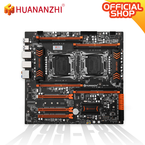 HUANANZHI-Placa base para ordenador, tarjeta madre X99 F8D X99 para CPU Intel dual LGA 2011-3 E5 V3, DDR4 RECC de 256GB M.2, NVME NGFF, puertos USB3.0, E-ATX para servidor ► Foto 1/4