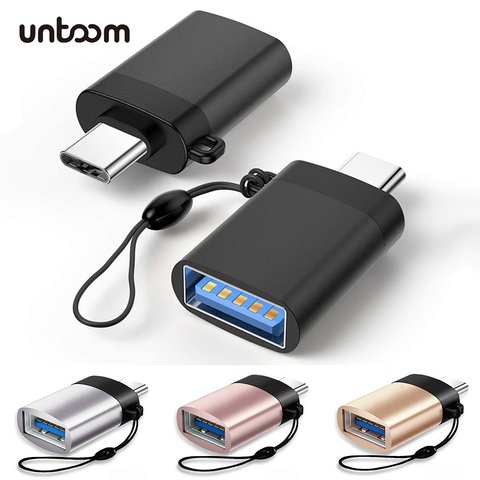 Adaptador tipo C a USB 3,0, Cable OTG para MacBook Pro, Samsung, Oneplus, Xiaomi, Huawei, lector de unidad Flash de teléfono móvil ► Foto 1/6