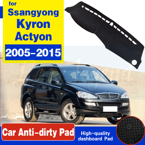 El tablero de instrumentos del coche del salpicadero para Ssangyong Kyron 2005-2015 para Actyon 05-10 Auto interior sombra de sol tablero Mat Pad Carpe ► Foto 1/6