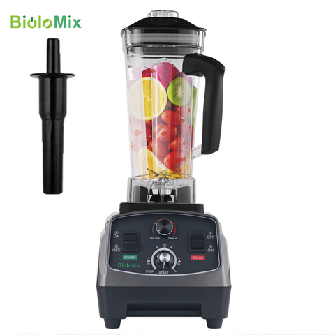 Biolomix-exprimidor de frutas automático sin BPA, licuadora mezcladora de grado comercial, procesador de alimentos de alta resistencia, trituradora de hielo para batidos ► Foto 1/6