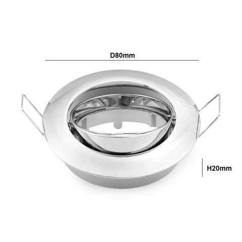 Ajustable soporte lámpara de techo Bases luz halógena soporte taza de aluminio LED Downlight GU10 MR16 bombilla para foco lámpara de ► Foto 1/6