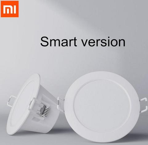 Xiaomi-luz descendente inteligente Mijia, con Wifi, funciona con la aplicación Mi home, control remoto inteligente, LED blanco cálido y ajustable ► Foto 1/6