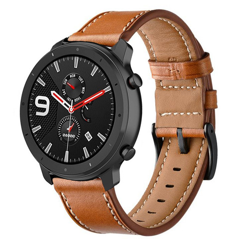 De moda correa de banda de reloj de cuero genuino para Huami Amazfit GTR 47mm 42mm de correa de muñeca nueva ► Foto 1/6