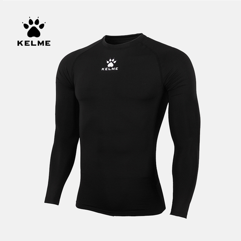 Mallas KELME para correr para hombre, camisetas de chico, entrenamiento de gimnasia de alta elasticidad, compresión de manga larga gruesa K15Z701 ► Foto 1/6