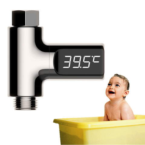 Monitor de temperatura de agua para ducha de bebé, pantalla LED Digital, extensor de grifo, calentador, termo de agua ► Foto 1/6