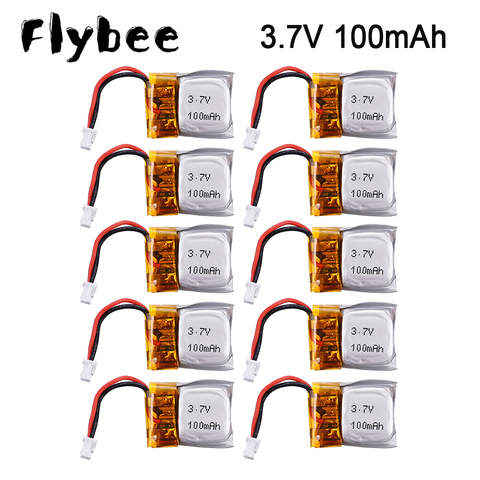 3,7 v 100mah Lipo batería para Cx-10 Cx-10a FQ777-124 para Hubsan Q4 para Wltoys V272 recambios de cuadrirrotor Rc 3,7 V Drone de la batería ► Foto 1/6