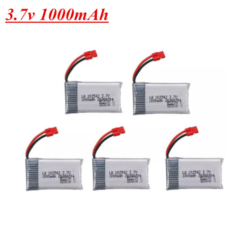 Batería Lipo de 3,7 V y 1000mAh para Syma X5HC X5HW X5UW X5UC, piezas de repuesto de cuadricóptero actualizado, batería de 102542, 1 Uds. A 10 Uds. ► Foto 1/6