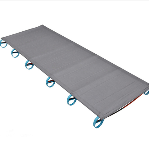 Cama plegable para exteriores, colchoneta ultraligera de 180x58cm con marco de aluminio y oso para acampar, 100kg ► Foto 1/6