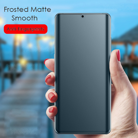 Película de hidrogel mate esmerilado suave para Samsung Galaxy S20 Ultra Note 10 Plus 20 Ultra Z Flip 3D cubierta completa TPU Protector de pantalla ► Foto 1/6