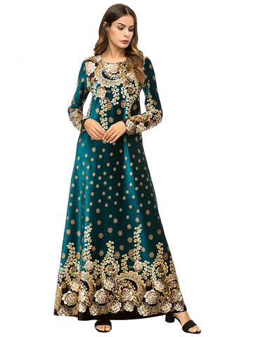 Vestido de talla grande con bordado de terciopelo para mujer, vestido de talla grande, bohemio, musulmán, saree, pakistaní, eid, mubarak ► Foto 1/5