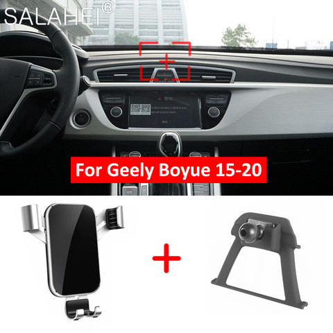 Soporte para teléfono móvil para Geely Boyue Atlas 2015, 2016, 2017, 2022, 2022, 2022 de ventilación de aire Interior accesorios para el tablero titular del teléfono ► Foto 1/6