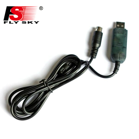 FLYSKY Cable de datos USB descargar línea para FS-i6 FS-T6 transmisor de la actualización del Firmware del avión, helicóptero Multirotor FPV que compite con el zángano ► Foto 1/3